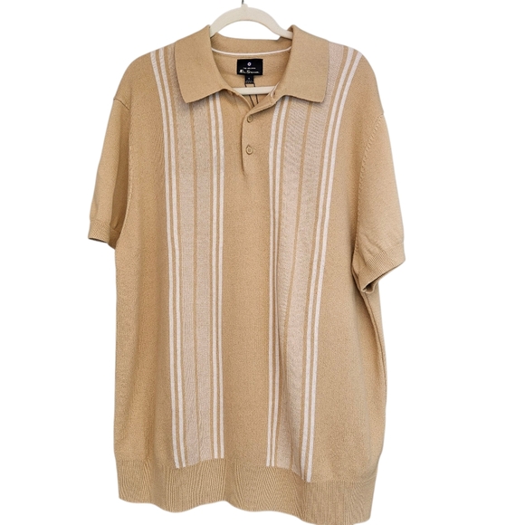 Ben Sherman Tan Knit Polo NWT XL - Picture 1 of 8